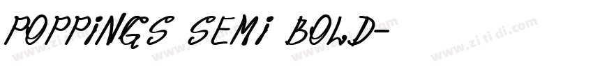 poppings semi bold字体转换
